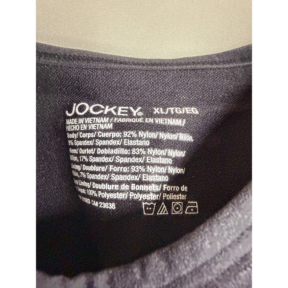 Jockey Seamfree Back Smoothing Bra Set of 2 Light/Black X-Large - Picture 8 of 10